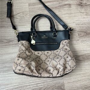 Juicy Couture Black and Brown Satchel